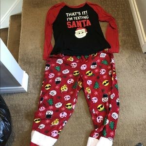 Christmas pajama set “I’m texting Santa”- Lg